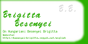 brigitta besenyei business card